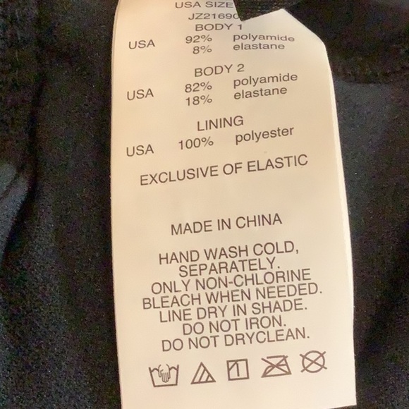 Jantzen One Piece Swimsuit With Adjustable Straps Black Size 22W New With Tags - Picture 5 of 7